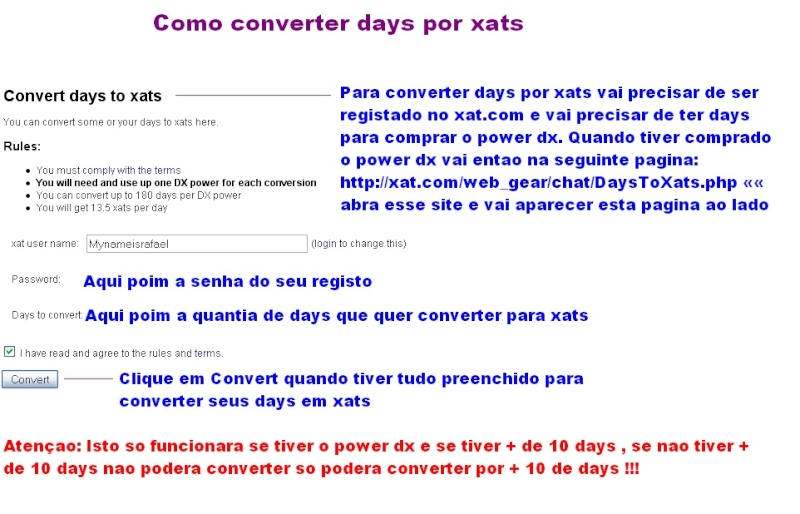 Como converter days para xats Como_c16