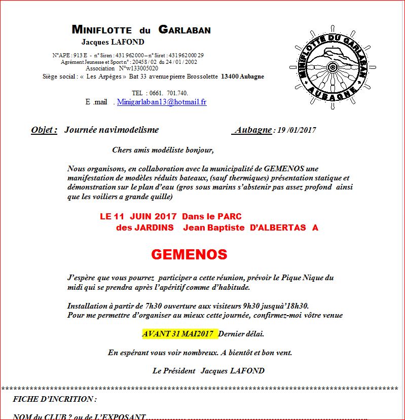 manifestations du GARLABAN Captur21