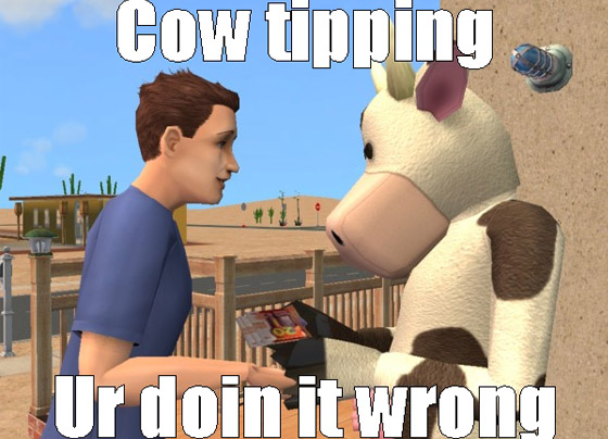 Cow tipping Lolsim17