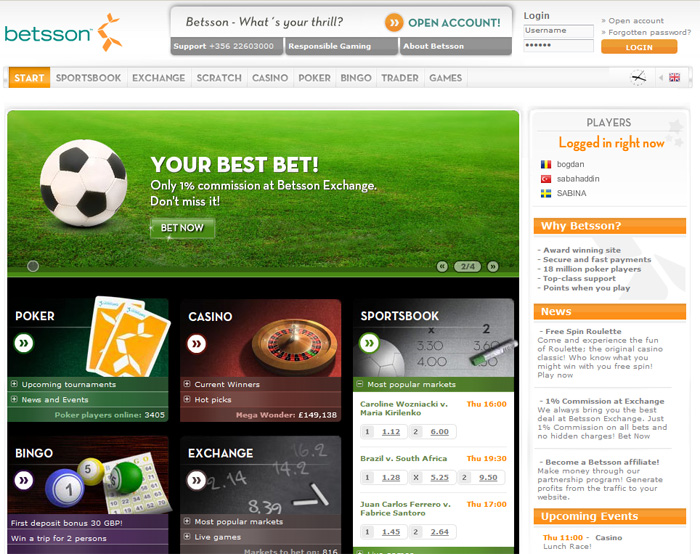 BETSSON 25 EURO BONUS Betsso10