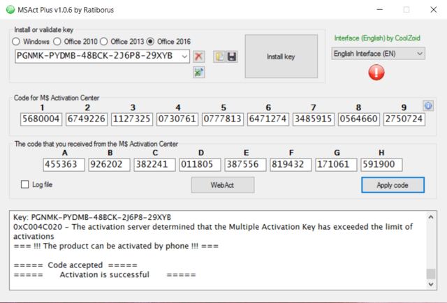 Microsoft Product Keys 2.5.0 - Tìm key và kích hoạt các sản phẩm của Microsoft Activa12