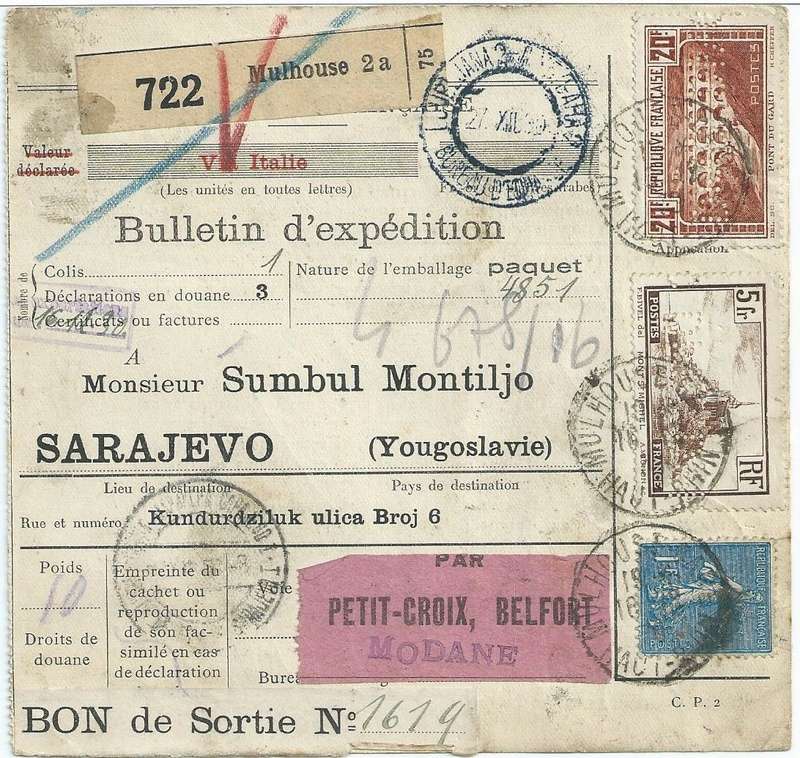 Colis postaux Mulhouse à Sarajevo Saraje10
