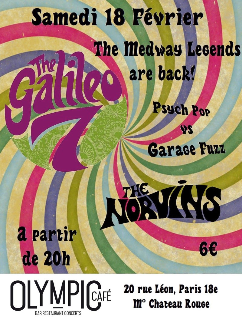 The Galileo 7 + The Norvins @ Olympic Café 15975110