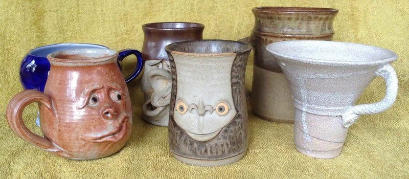 mugs - 6 market mugs, including face mugs, and 2 others PLUS one more added Market10