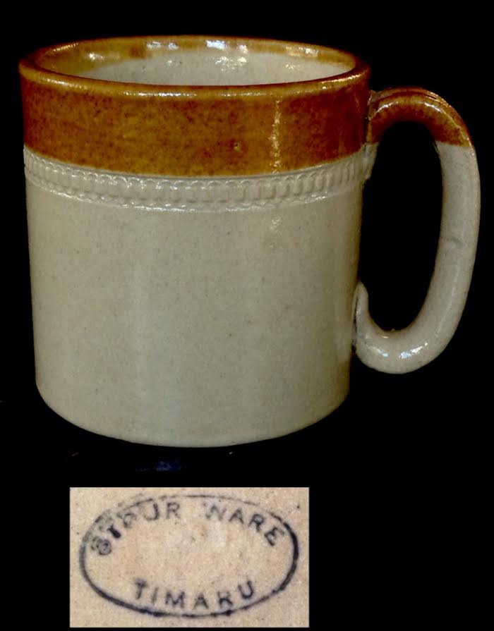 Stour Ware and Timaru Potteries mugs and marks Stour10