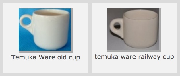 Old Temuka vitrified cups, including NZR railway cups: new shape(s) and backstamp(s) for the GALLERY Temuka16