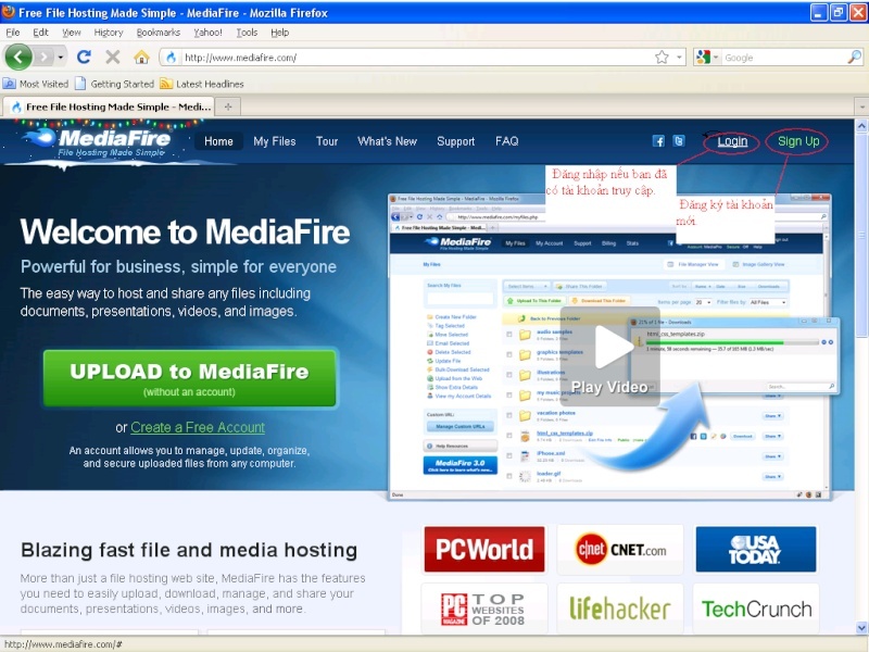 Hướng dẫn Upload file lên Mediafire Mediaf10