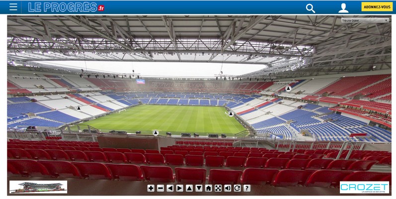 Visite virtuelle du Grand Parc Olympique Lyonnais Gpol10