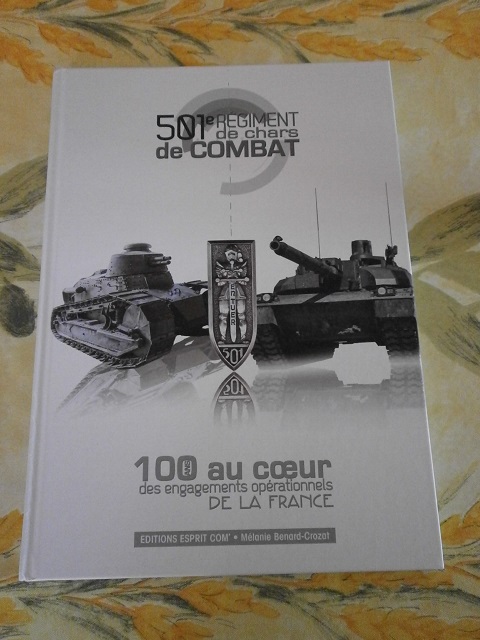 livre sur les 100ans du 501 Regiment de char de combat Livre150