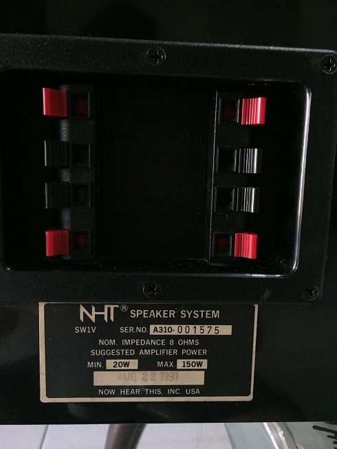 NHT passive subwoofer Nth_sm10