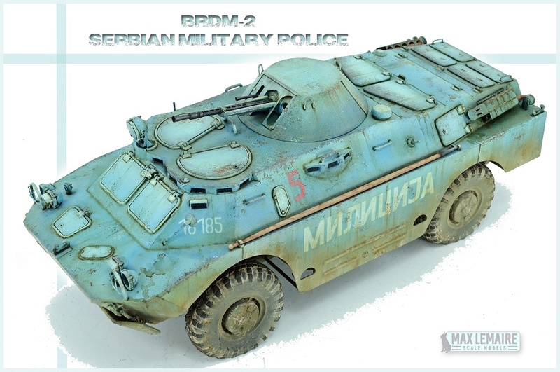 BRDM 2 serbe police militaire (Verlinden au 1/35eme) 13401210