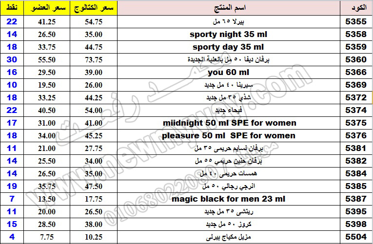 حصرياً..بيان اسعار منتجات ماى واى في شهر فبراير 2017 << سعر الكتالوج - سعر العضو - عدد النقاط >> 19_o18