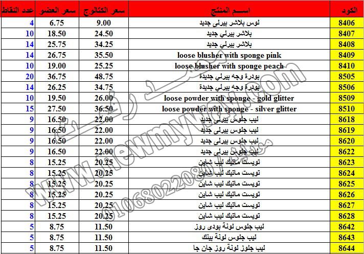 حصريا ::قائمة أسعار منتجات ماى واى في شهر ديسمبر 2016 .. بسعر الكتالوج .. بسعر العضويه .. وعدد النقاط 24_o11