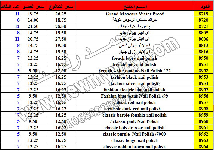 حصريا ::قائمة أسعار منتجات ماى واى في شهر ديسمبر 2016 .. بسعر الكتالوج .. بسعر العضويه .. وعدد النقاط 26_o11