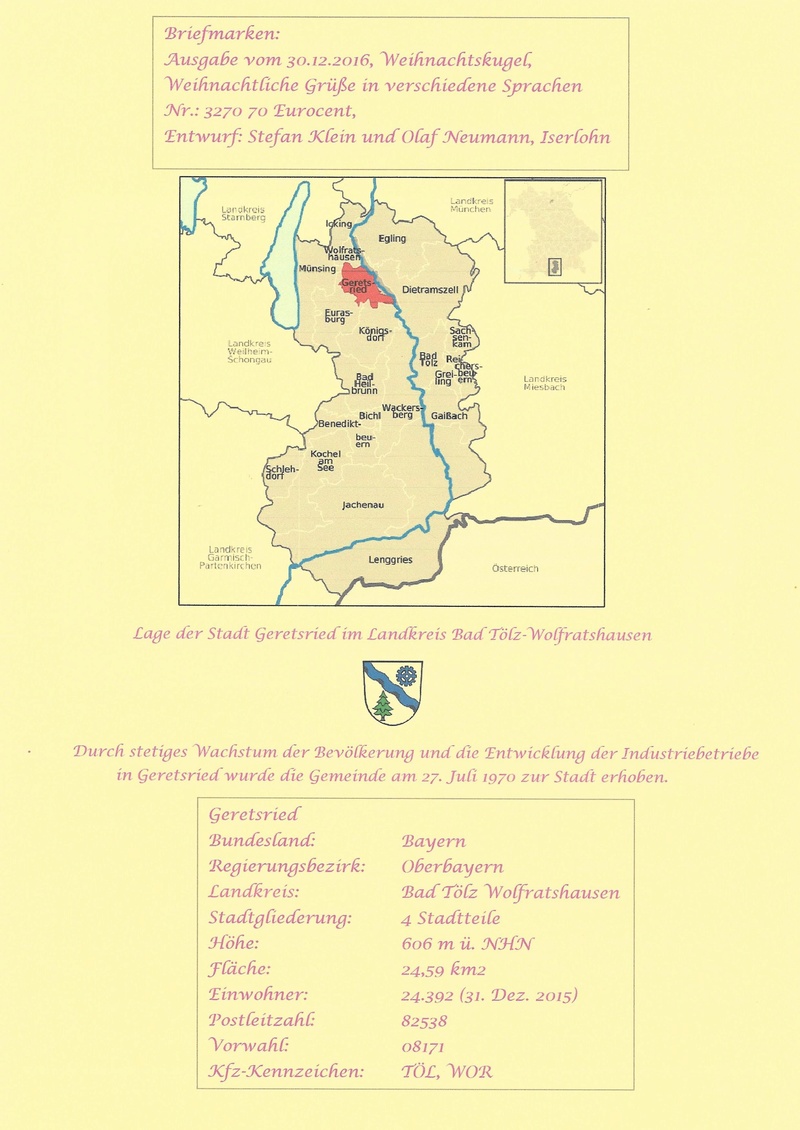 stempel - Stempel Deutsche Briefzentren 80 - 89 2016_116