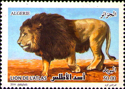 Le lion de l’Atlas ressuscité Timbre10