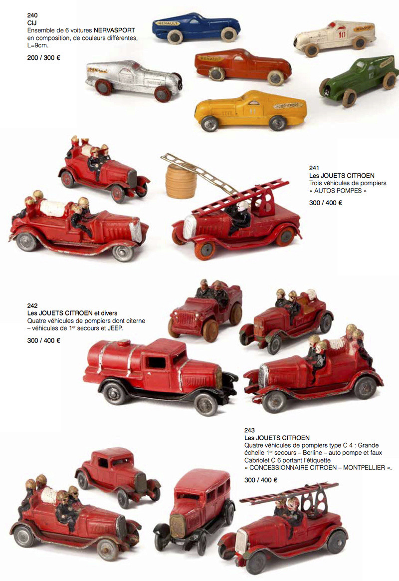 Citroën, les jouets : Les véhicules d’incendie en plâtre et farine ! Plytre12