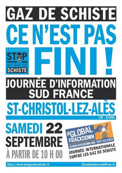 Gaz de Schiste - 22 septembre : St Christol les Ales  - Rassemblement Affich12