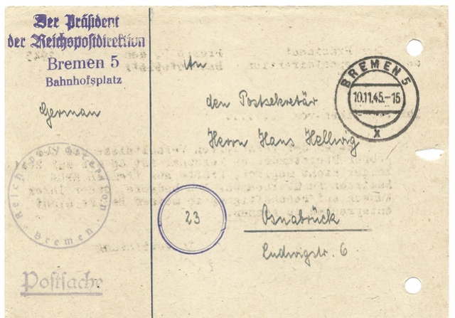 Deutsches Reich 15 octobre 1945 Rpd_re10