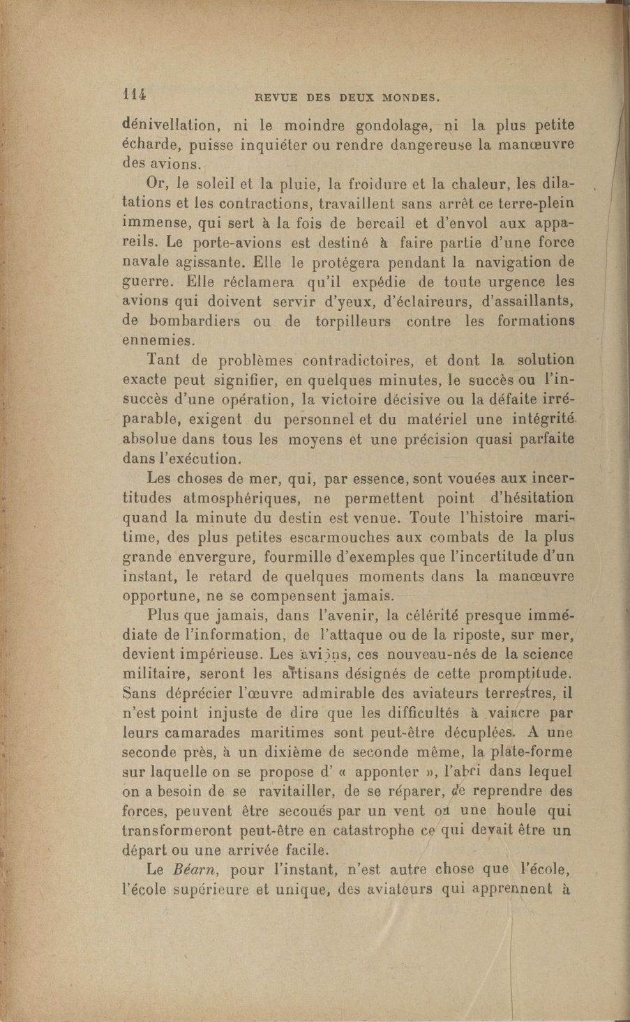  L'actualité du navire Béarn au travers de la presse (années 30 à 35) 19340314