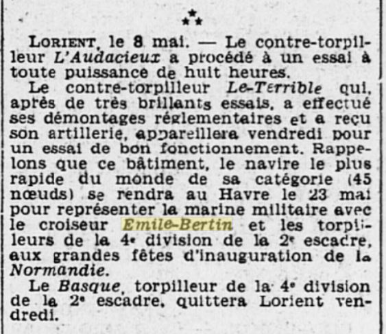 Le croiseur Emile-Bertin pendant la guerre 1935-034