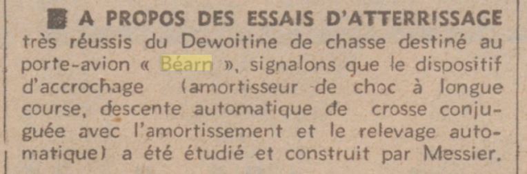  L'actualité du navire Béarn au travers de la presse (années 30 à 35) 19350211