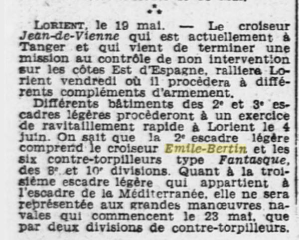 Le croiseur Emile-Bertin pendant la guerre - Page 2 1937-044