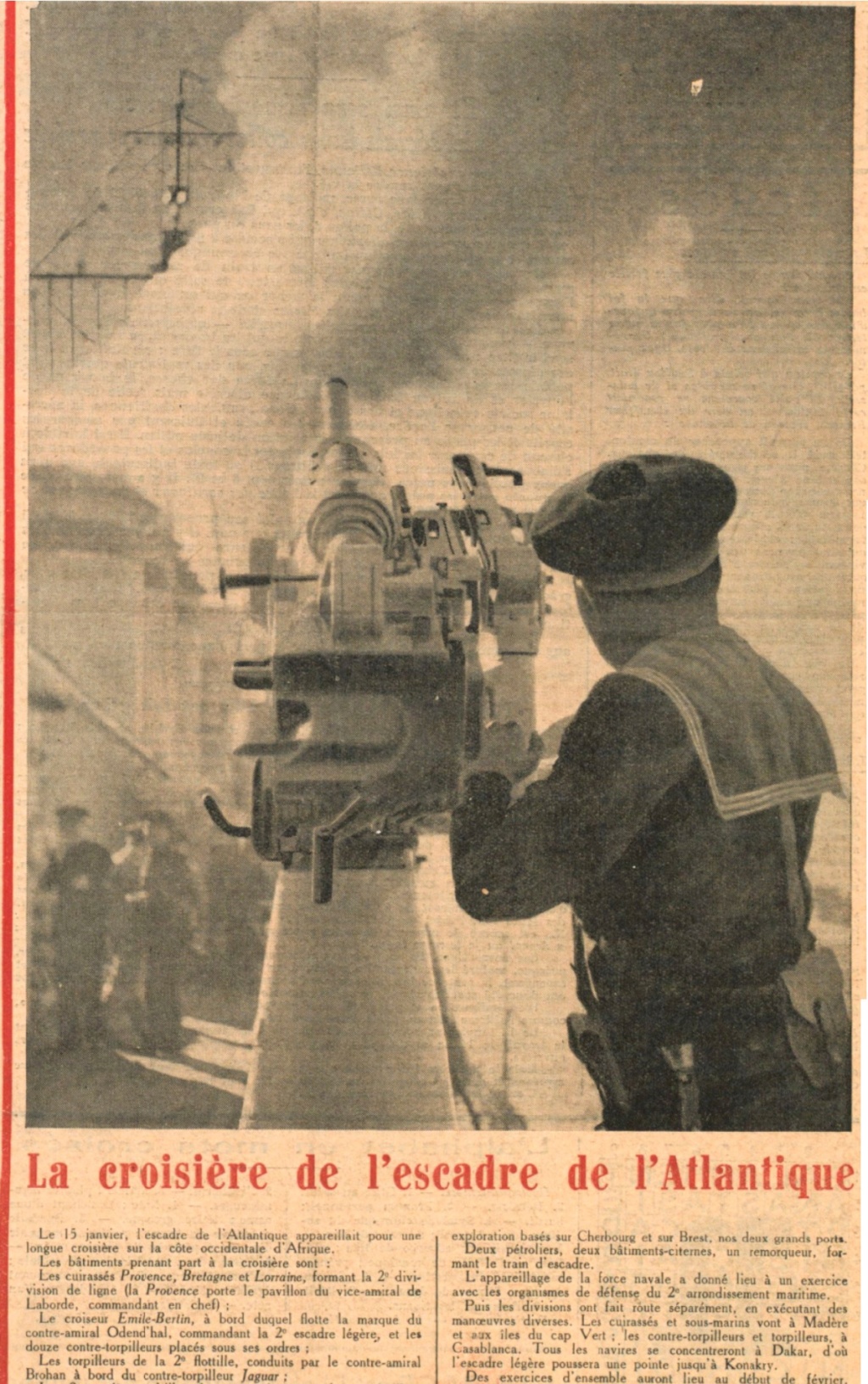  L'actualité du navire Béarn au travers de la presse (années 36 à 39)   19370125