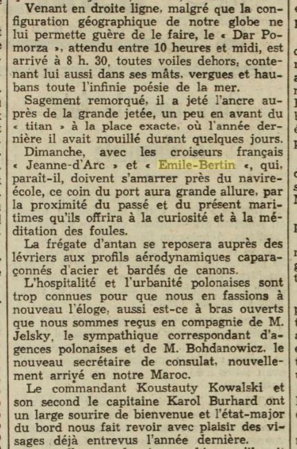 Le croiseur Emile-Bertin pendant la guerre - Page 2 1938-110