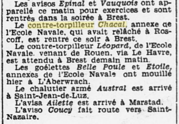 Le contre-torpilleur Chacal - Page 2 19380616