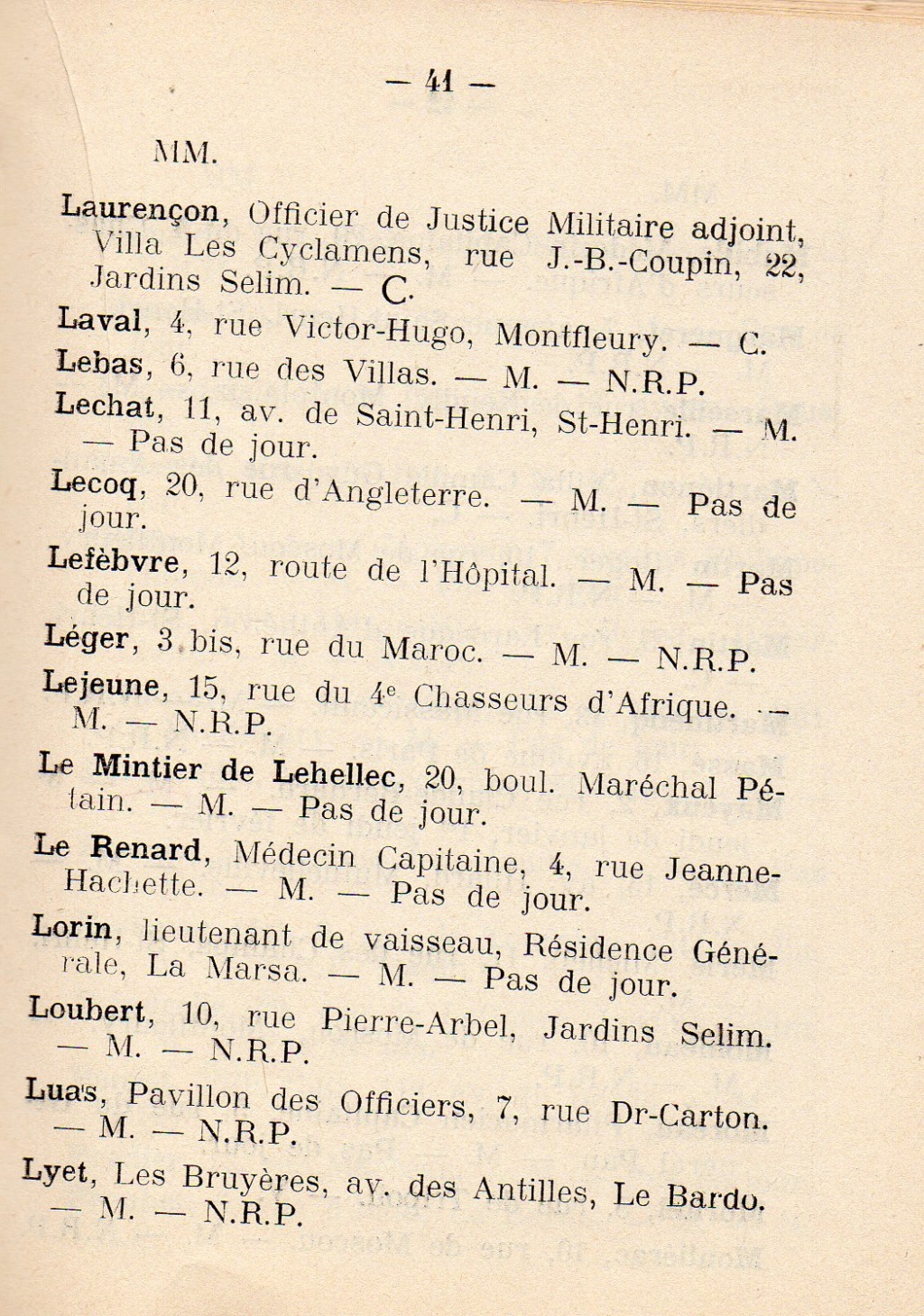 Liste d'officiers affectés en Tunisie en 1939 2018-032