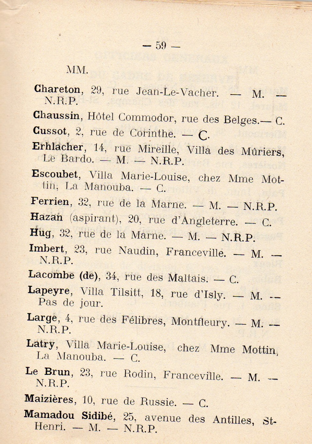 Liste d'officiers affectés en Tunisie en 1939 2018-043