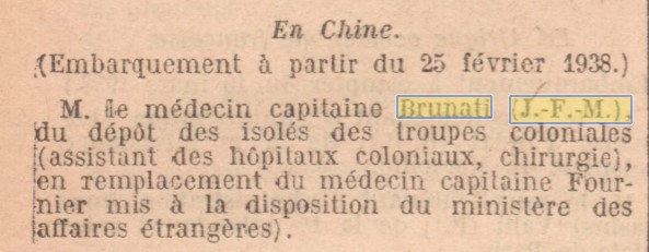Médecin Capitaine Brunati Jean (Service de Santé des Troupes Coloniales Indochine) Brunat12