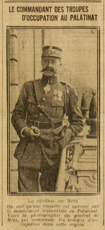 Général Metz, Adalbert de De_met11