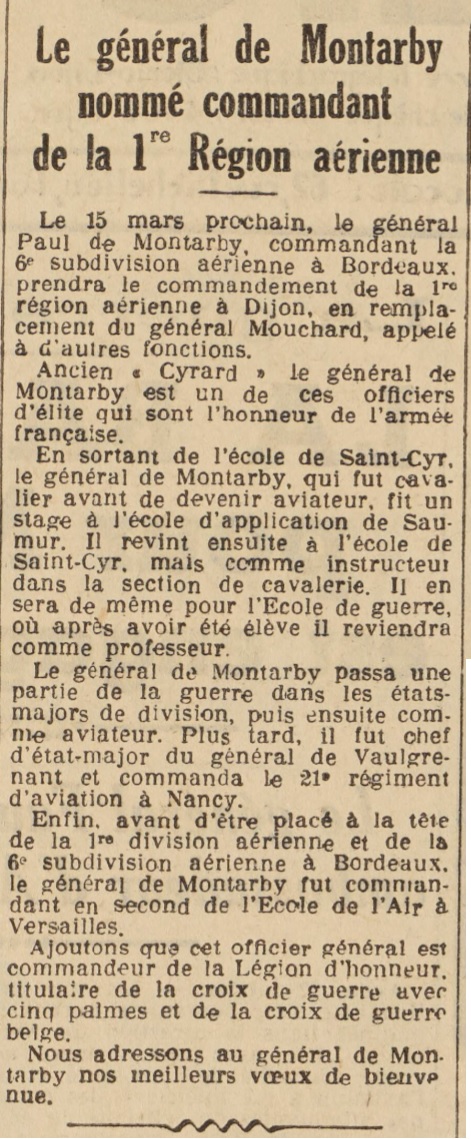 Les officiers généraux de l'armée de l'air 1939 1940 - Page 5 De_mon11
