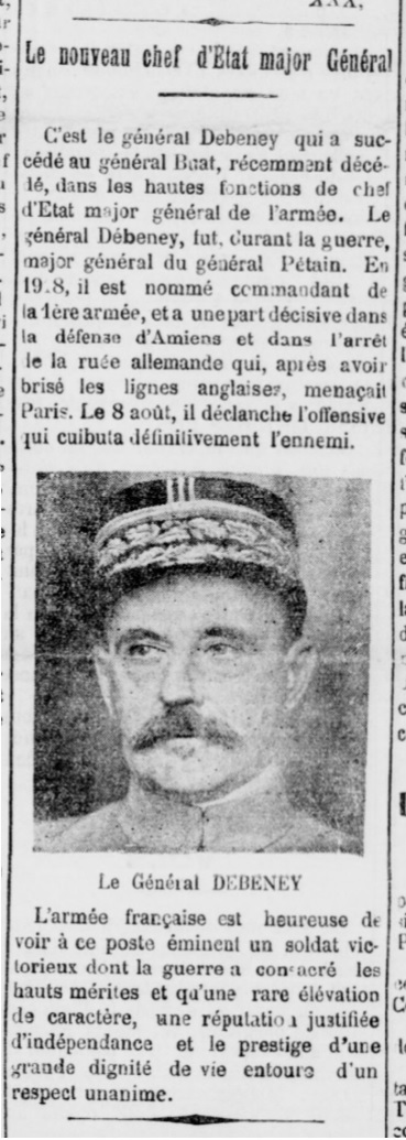 Général Debeney Marie Eugène Debene12