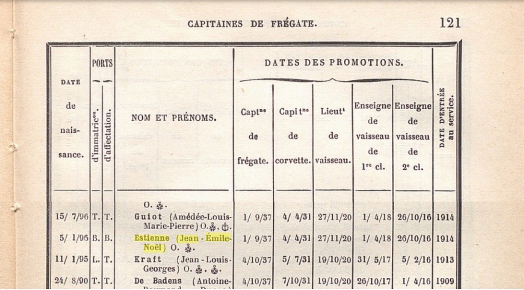 CHACAL - Capitaine de Frégate Estienne (Pacha du CT Chacal en 1940) Estien16