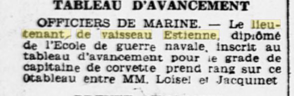 CHACAL - Capitaine de Frégate Estienne (Pacha du CT Chacal en 1940) Estien19