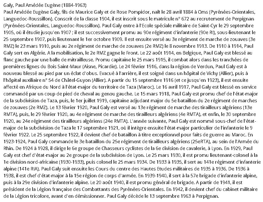 Encadrement des Grandes unité d'infanterie 1939 1940 - Page 3 Galy10