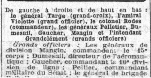 Général Mangin Joseph Emile Pellet12