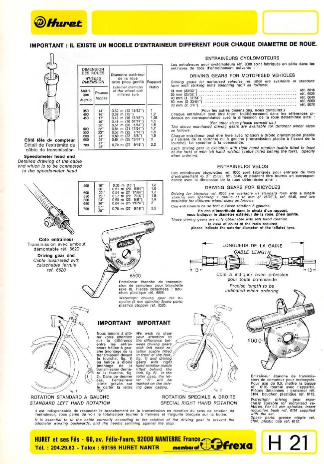 Catalogue Huret - 1975 Huret_72