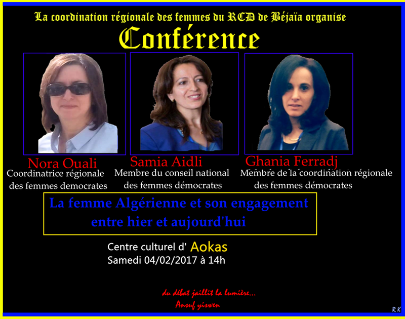 Conférence des femmes du RCD de Bejaia à Aokas 1010