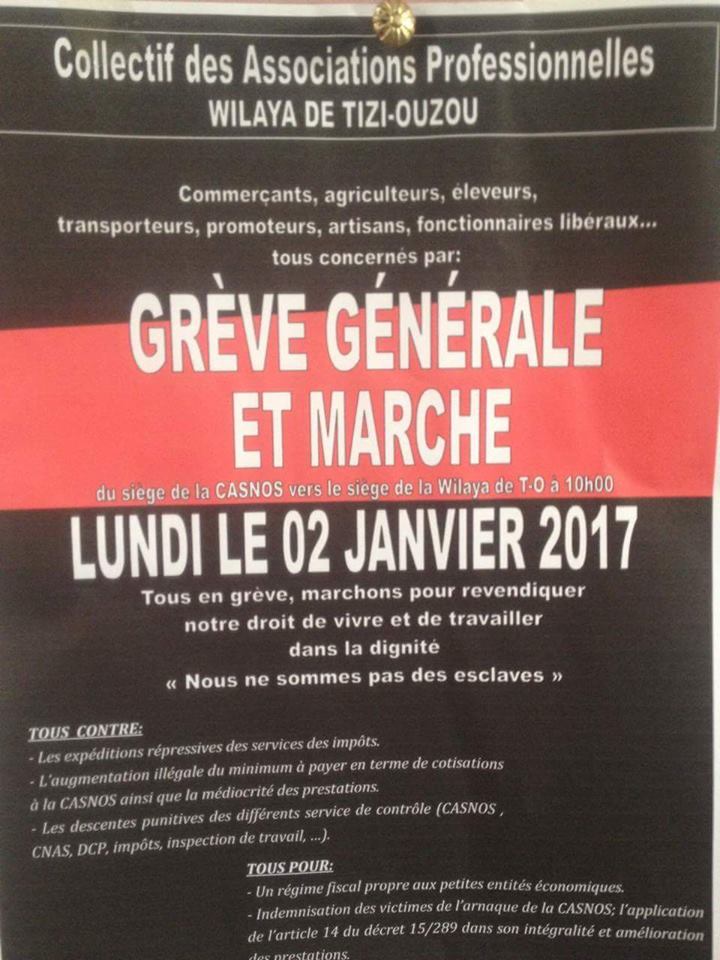 Grève générale et Marche le 02Janvier2017 à Tizi-Ouzou 1152
