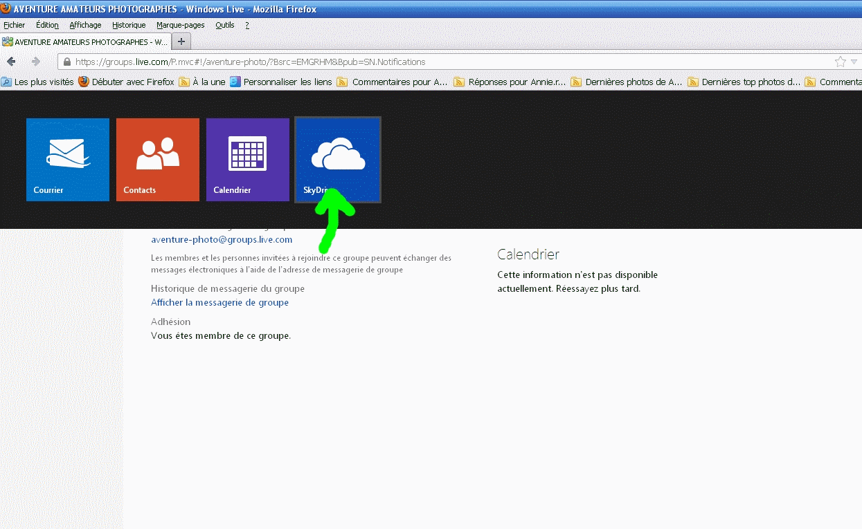 POSTER DES PHOTOS ET AUTORISER DES COMMENTAIRES DS SON SKYDRIVE PERSO SUR WINDOWS LIVE Daniel13