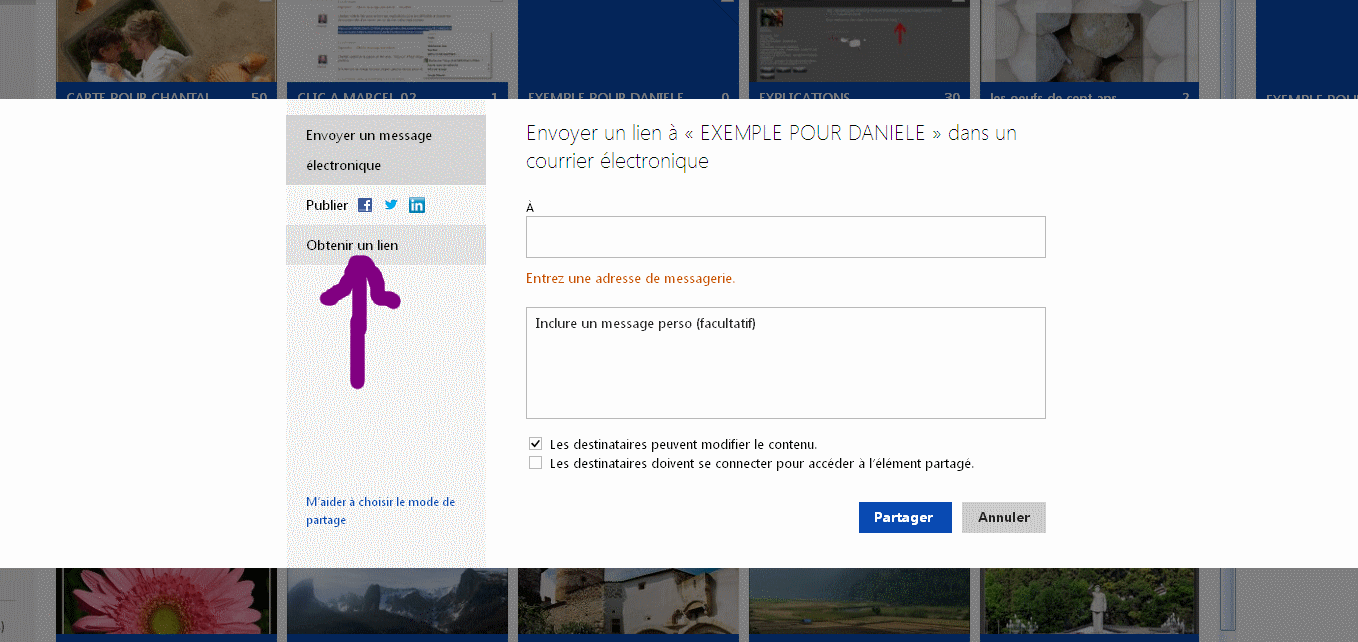 POSTER DES PHOTOS ET AUTORISER DES COMMENTAIRES DS SON SKYDRIVE PERSO SUR WINDOWS LIVE Daniel14