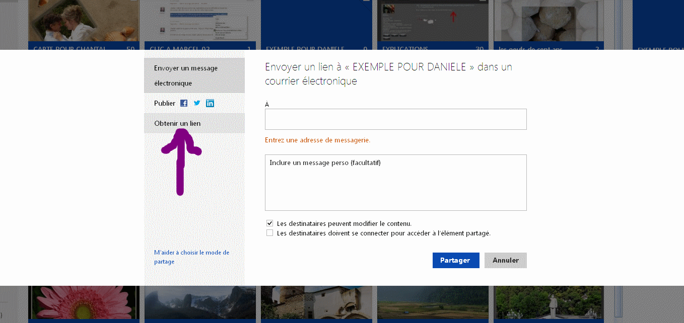 POSTER DES PHOTOS ET AUTORISER DES COMMENTAIRES DS SON SKYDRIVE PERSO SUR WINDOWS LIVE  Daniel14