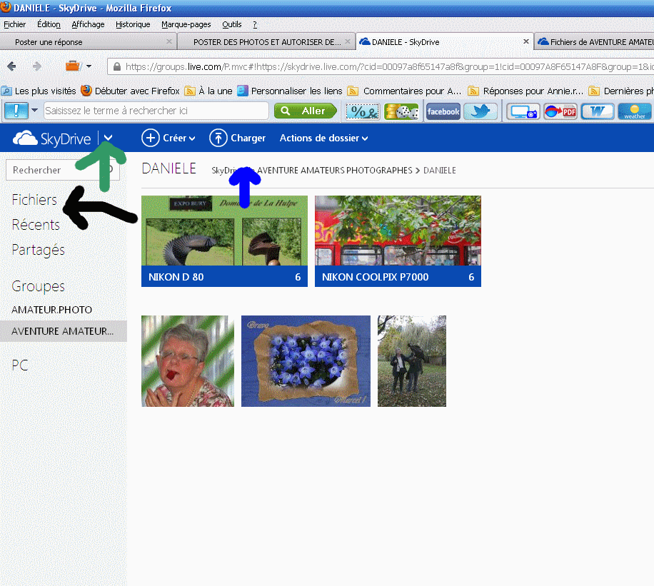 POSTER DES PHOTOS ET AUTORISER DES COMMENTAIRES DS SON SKYDRIVE PERSO SUR WINDOWS LIVE  Daniel17