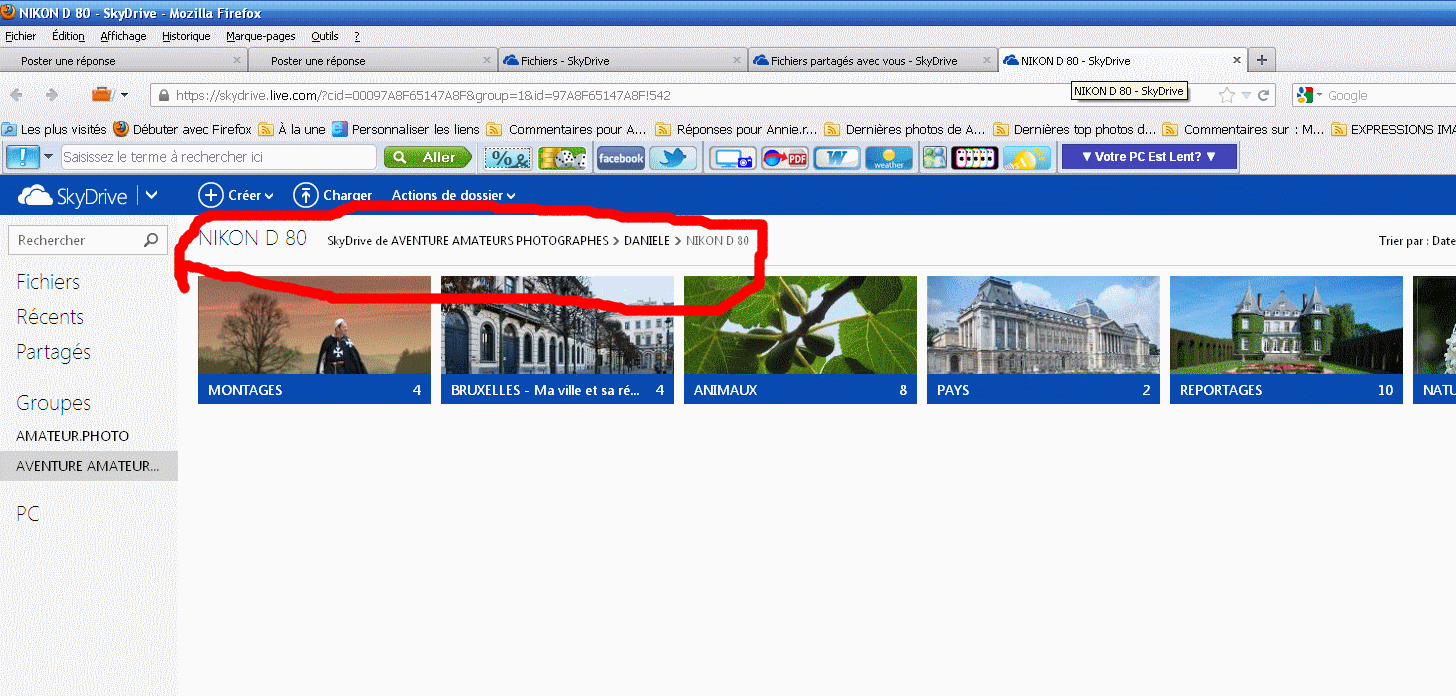 POSTER DES PHOTOS ET AUTORISER DES COMMENTAIRES DS SON SKYDRIVE PERSO SUR WINDOWS LIVE Daniel19