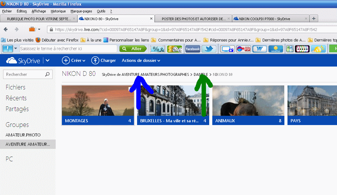 POSTER DES PHOTOS ET AUTORISER DES COMMENTAIRES DS SON SKYDRIVE PERSO SUR WINDOWS LIVE  Daniel20