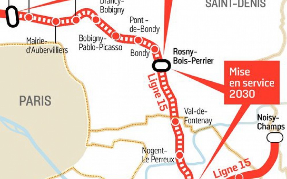 Ligne 15 Est - Saint-Denis Pleyel à Champigny Centre par Val de Fontenay 66786910